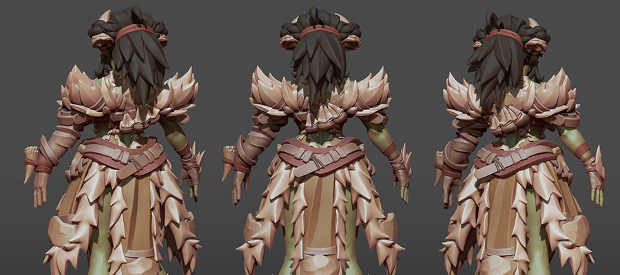 matthew gillmeister mattgillmeister orchuntress zsculpt render back 1