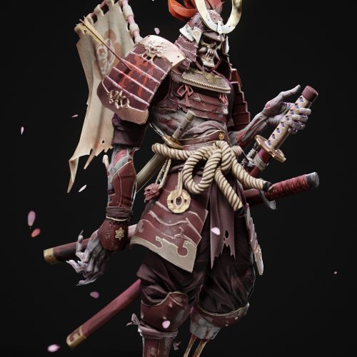 Skeleton Warrior (Real-time) - Artwork by Ackeem Durrant