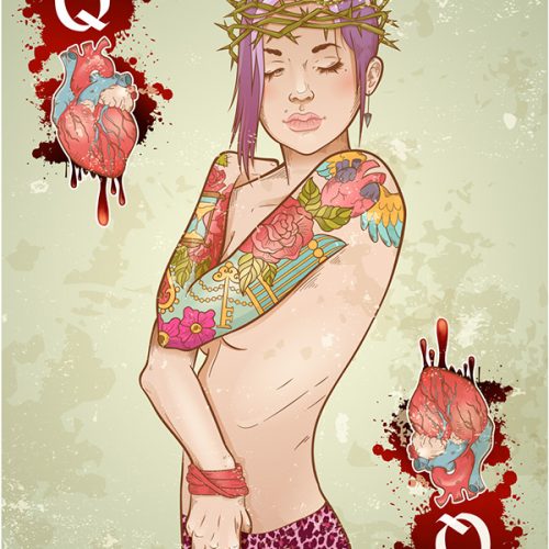 The Queen Of The Bleeding Hearts - Artwork by Yulia Sokolova