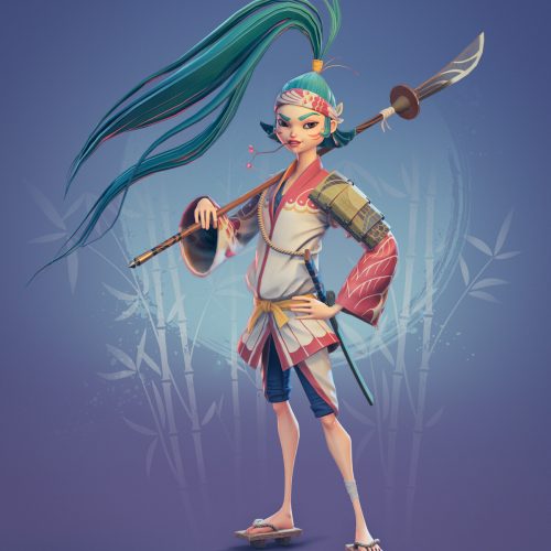 Samurai (Real-Time Model) - Artwork by Yulia Sokolova